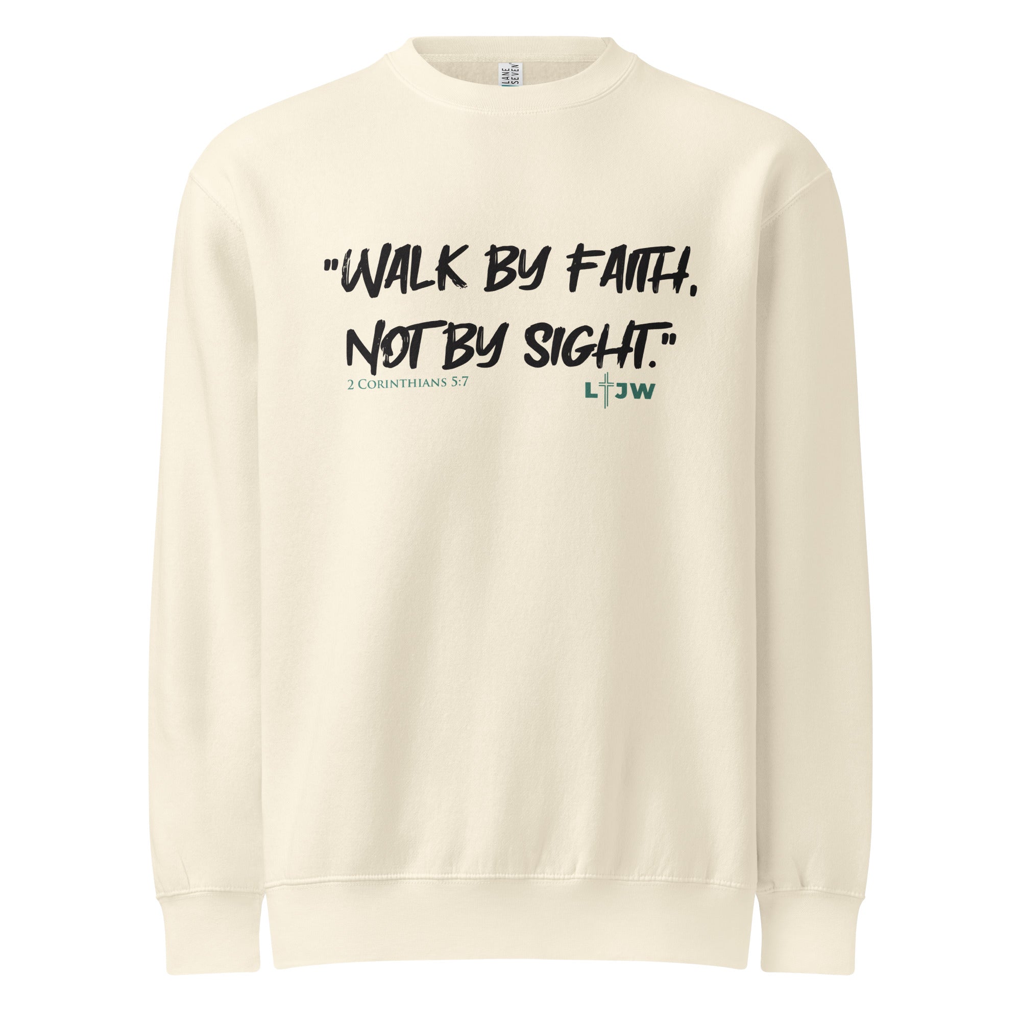 Sandshell Crewneck Sweatshirt with Walk by Fait design LTJWup